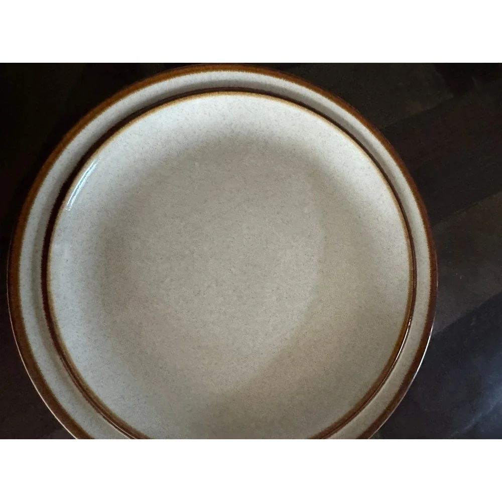 Sunmarc Suncraft Brandy SM-6004 Stoneware Round Serving Platter Japan Brown 12
